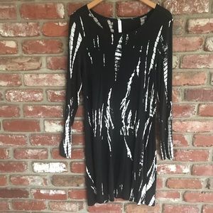 Long sleeved black dress